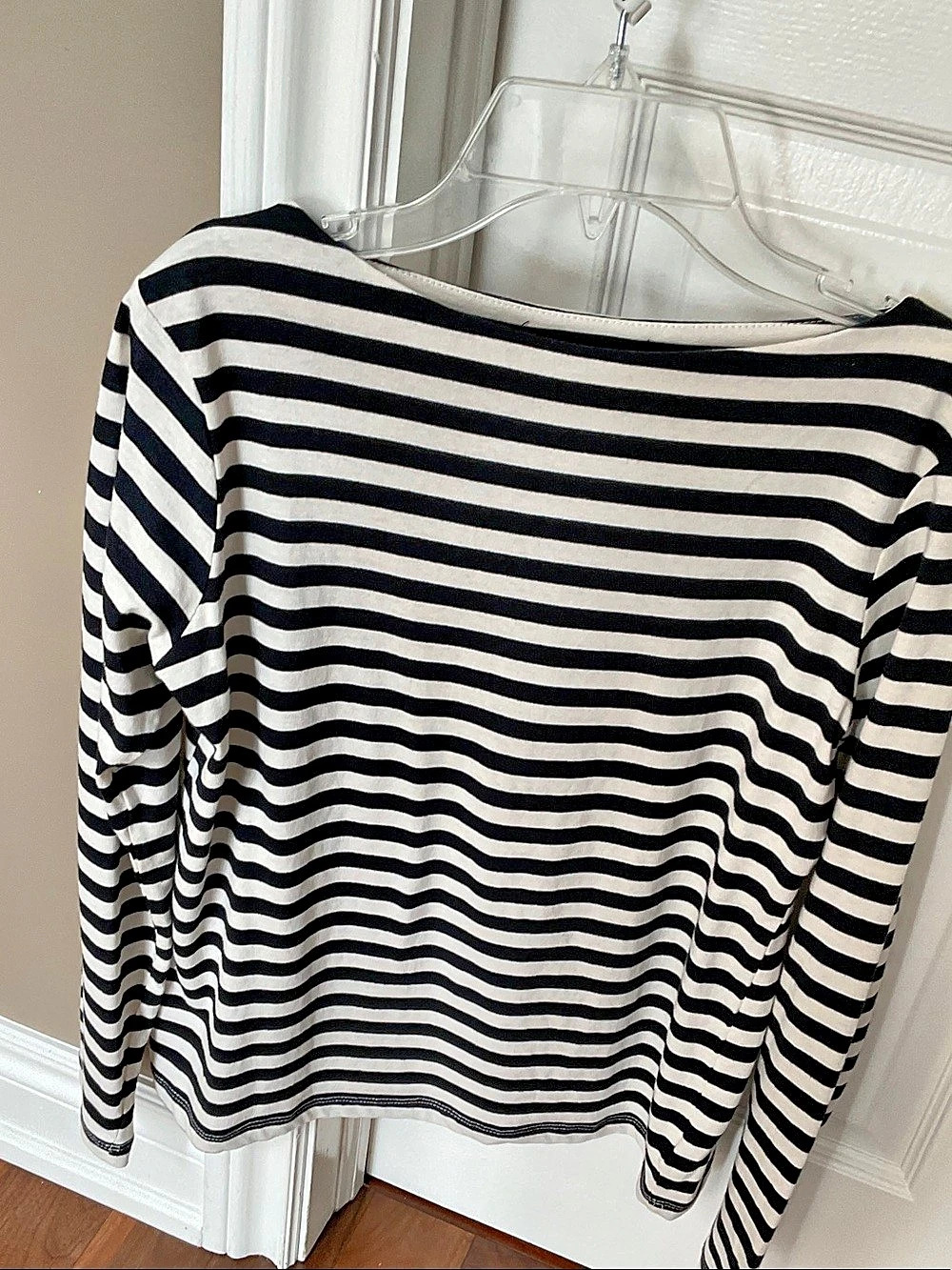 Sanctuary Boatneck Long Sleeve T-Shirt Black & White